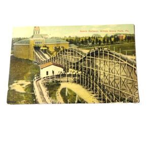 Scenic Railway Vintage Postcard Willow Grove Park Pennsylvania PA 1910 Posted